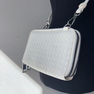 White Woven Crossbody Wallet - ASOS